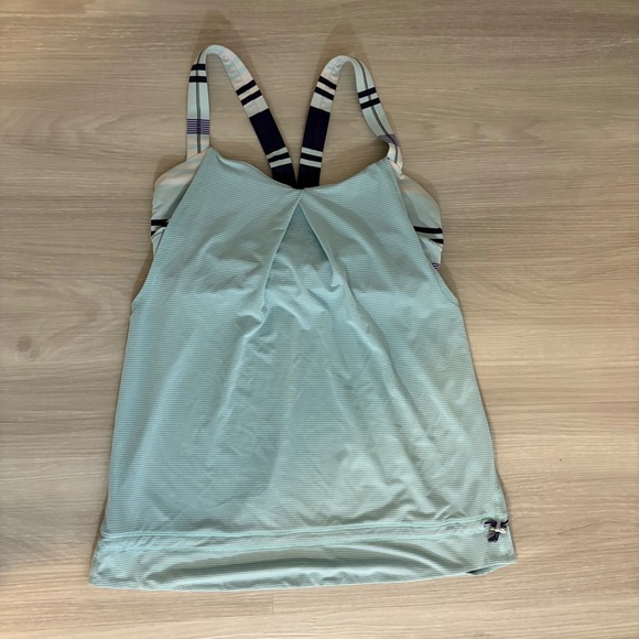 Lululemon Tank Top Womens Stripped Built In Bra Athletic Yoga Activewear No Size - Picture 1 of 15